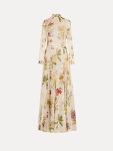 Oscar de la Renta Chiné Dominican Mixed-Floral Chiffon Gown