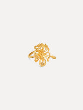 Oscar de la Renta Openwork Hibiscus Ring