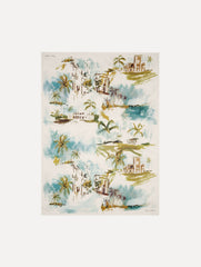 Oscar de la Renta Dominican Landscape Modal Cashmere Scarf