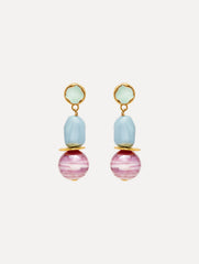 Oscar de la Renta Sea Glass Drop Clip-On Earrings