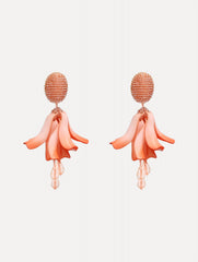 Oscar de la Renta Impatiens Clip-On Earrings