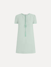 Oscar de la Renta Beaded Bow-Detail Shift Dress