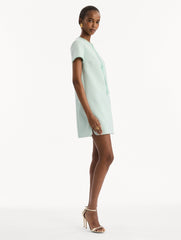 Oscar de la Renta Beaded Bow-Detail Shift Dress
