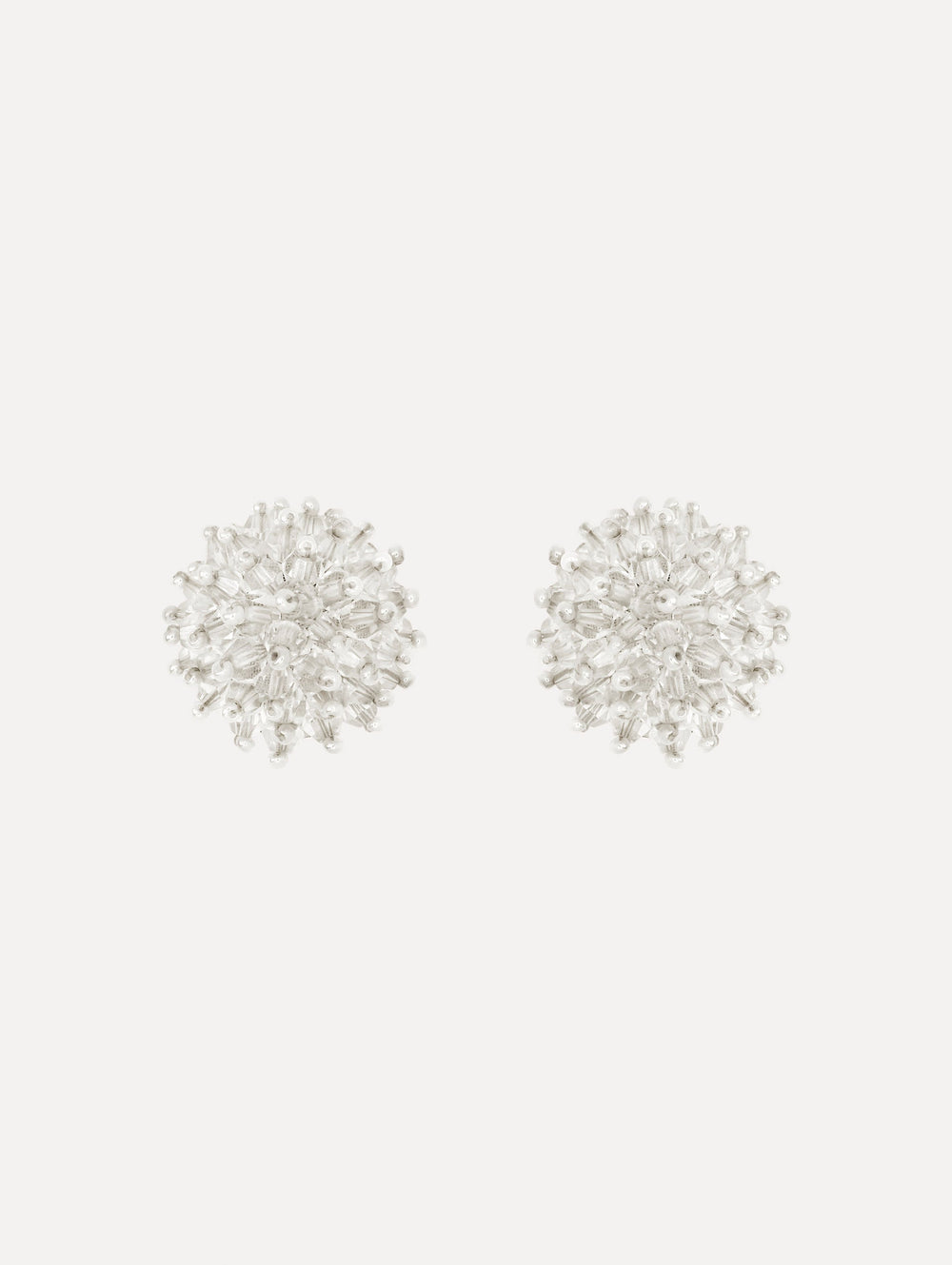 Oscar de la Renta Beaded Cluster Earrings