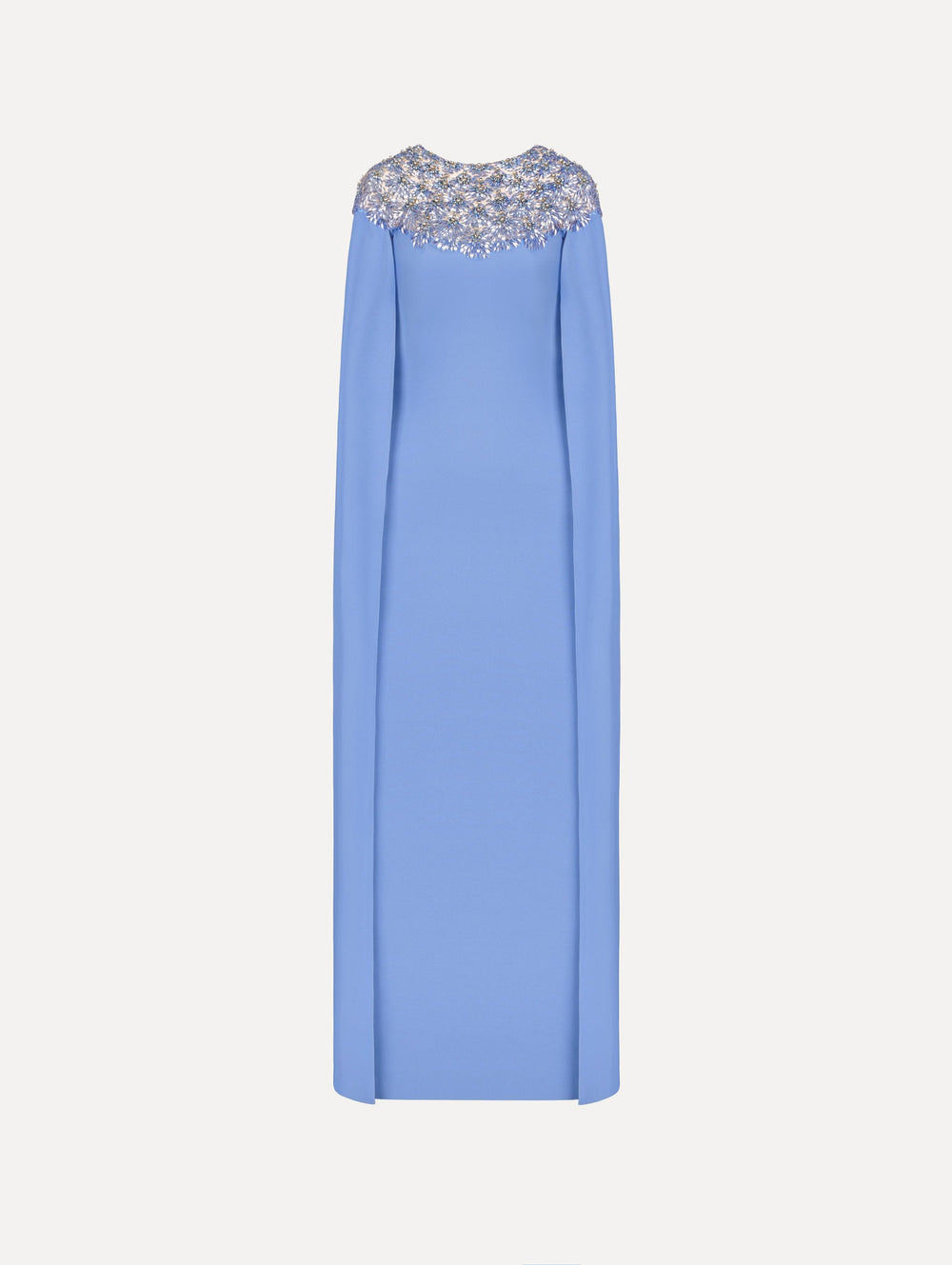 Oscar de la Renta Crystal & Glass Embroidered Caftan