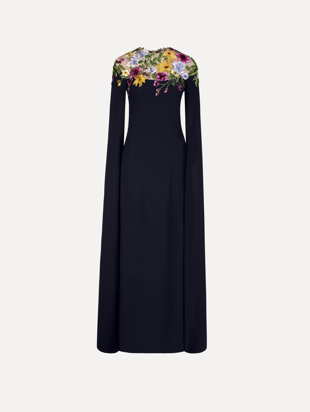 Oscar de la Renta Dominican Mixed-Floral Caftan