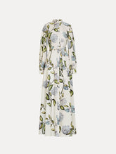 Oscar de la Renta Porcelain Flower Cotton Poplin Caftan