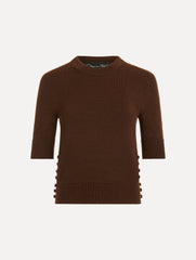 Oscar de la Renta Button-Detail Pullover