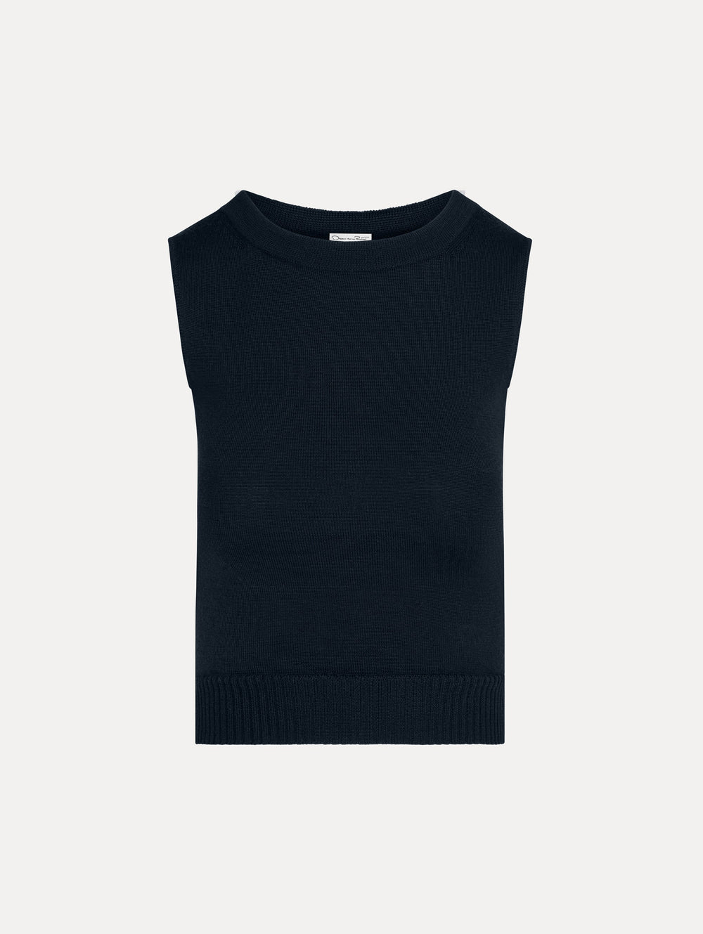 Oscar de la Renta Wool Cropped Tank