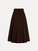 Oscar de la Renta Wool Tweed Pleated Skirt