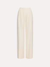 Oscar de la Renta Silk Georgette Wide Leg Pant