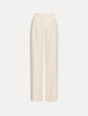 Oscar de la Renta Silk Georgette Wide Leg Pant