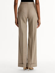 Oscar de la Renta Wool-Blend Wide-Leg Pant