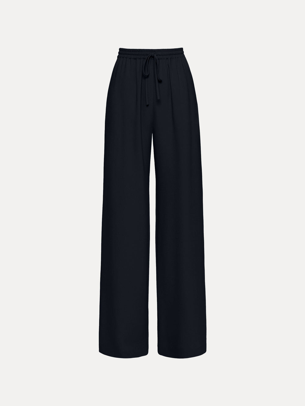 Oscar de la Renta Silk Georgette Drawstring Pant