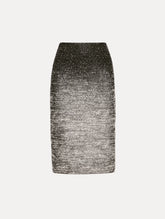 Oscar de la Renta Ombré Lurex Bouclé Jacquard Skirt