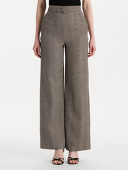 Oscar de la Renta Chevron Cashmere-Blend Pant
