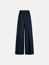 Oscar de la Renta Wide-Leg Wool-Blend Pant