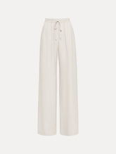 Oscar de la Renta Silk Georgette Drawstring Pant