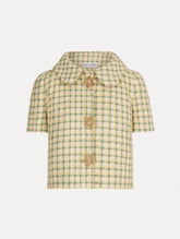 Oscar de la Renta Checked Tweed Jacket