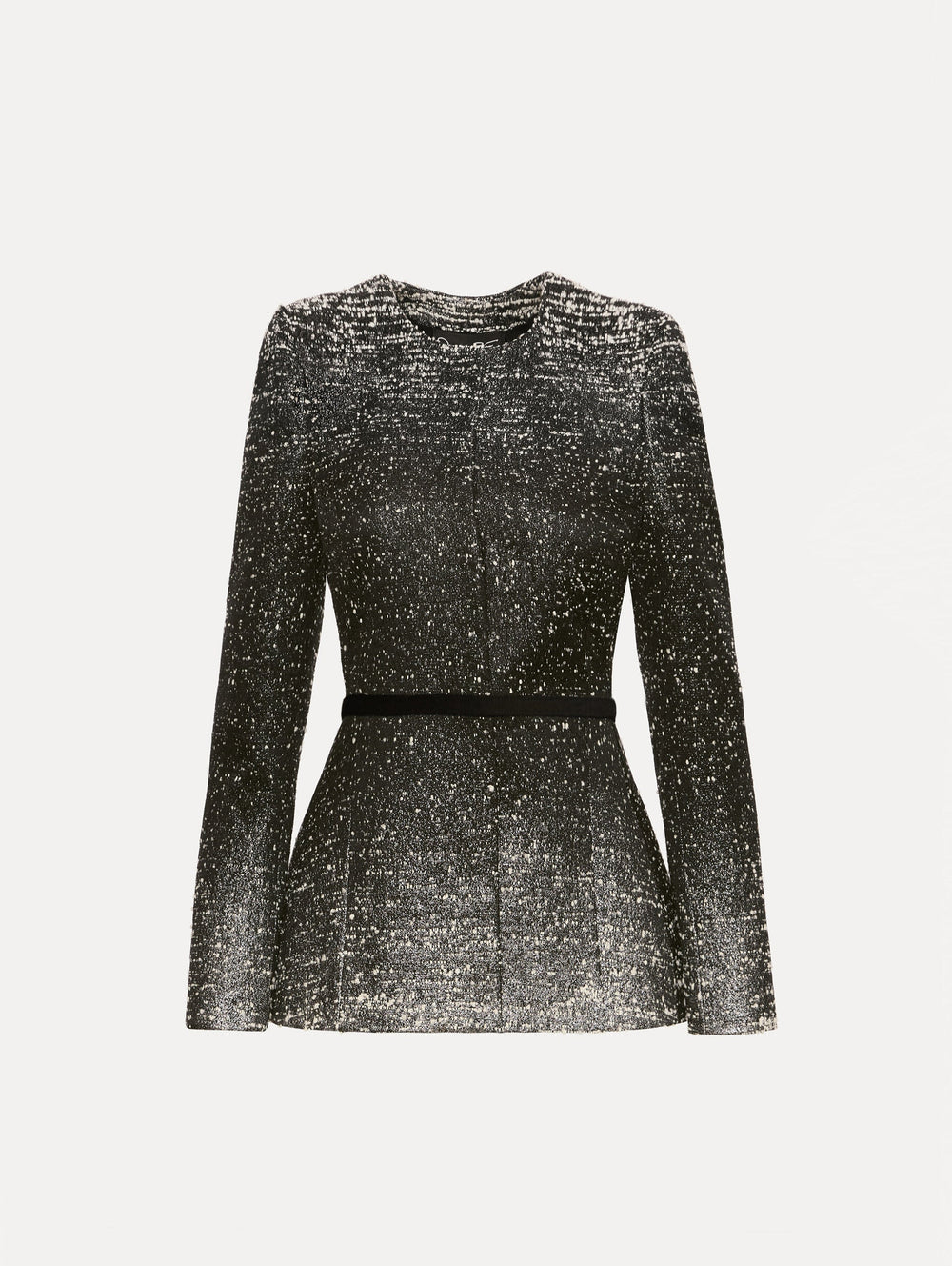 Oscar de la Renta Ombré Lurex Bouclé Jacquard Jacket