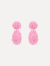Oscar de la Renta Beaded Cluster Drop Earrings
