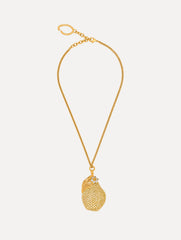 Oscar de la Renta Pavé Pear Pendant Necklace