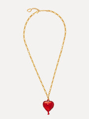 Oscar de la Renta Heart Balloon Pendant Necklace