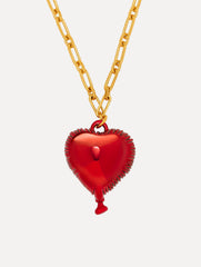 Oscar de la Renta Heart Balloon Pendant Necklace