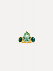 Oscar de la Renta Faceted Crystal Ring