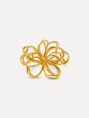 Oscar de la Renta Threaded Flower Cuff Bracelet