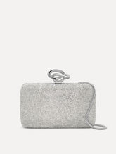 Oscar de la Renta Crystal Pavé Knot Minaudière