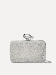 Oscar de la Renta Crystal Pavé Knot Minaudière