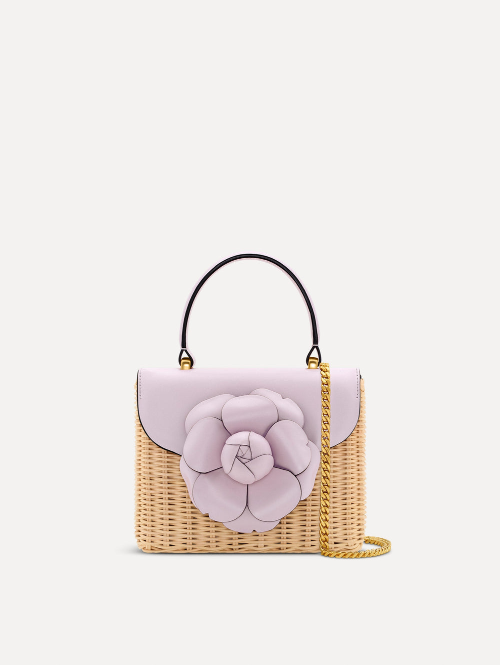 Oscar de la Renta Wicker Mini TRO Bag