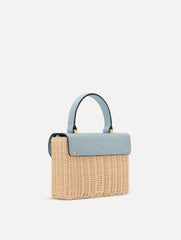 Oscar de la Renta Wicker Mini TRO Bag