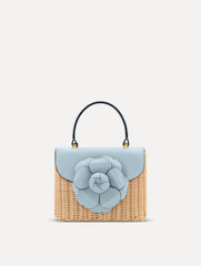 Oscar de la Renta Wicker Mini TRO Bag