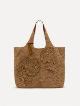 Oscar de la Renta The Topaz in Crochet Raffia