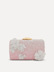 Oscar de la Renta Cherry Blossom Sequin O Minaudière