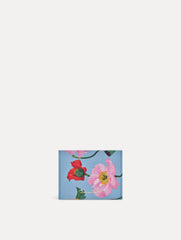 Oscar de la Renta Poppy-Printed Tri-Fold Wallet