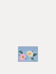 Oscar de la Renta Poppy-Printed Card Case