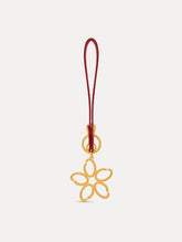 Oscar de la Renta O Flower Wristlet Key Chain
