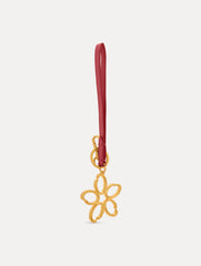 Oscar de la Renta O Flower Wristlet Key Chain