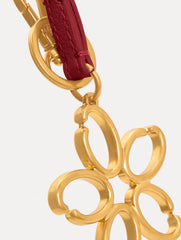 Oscar de la Renta O Flower Wristlet Key Chain