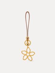 Oscar de la Renta O Flower Wristlet Key Chain