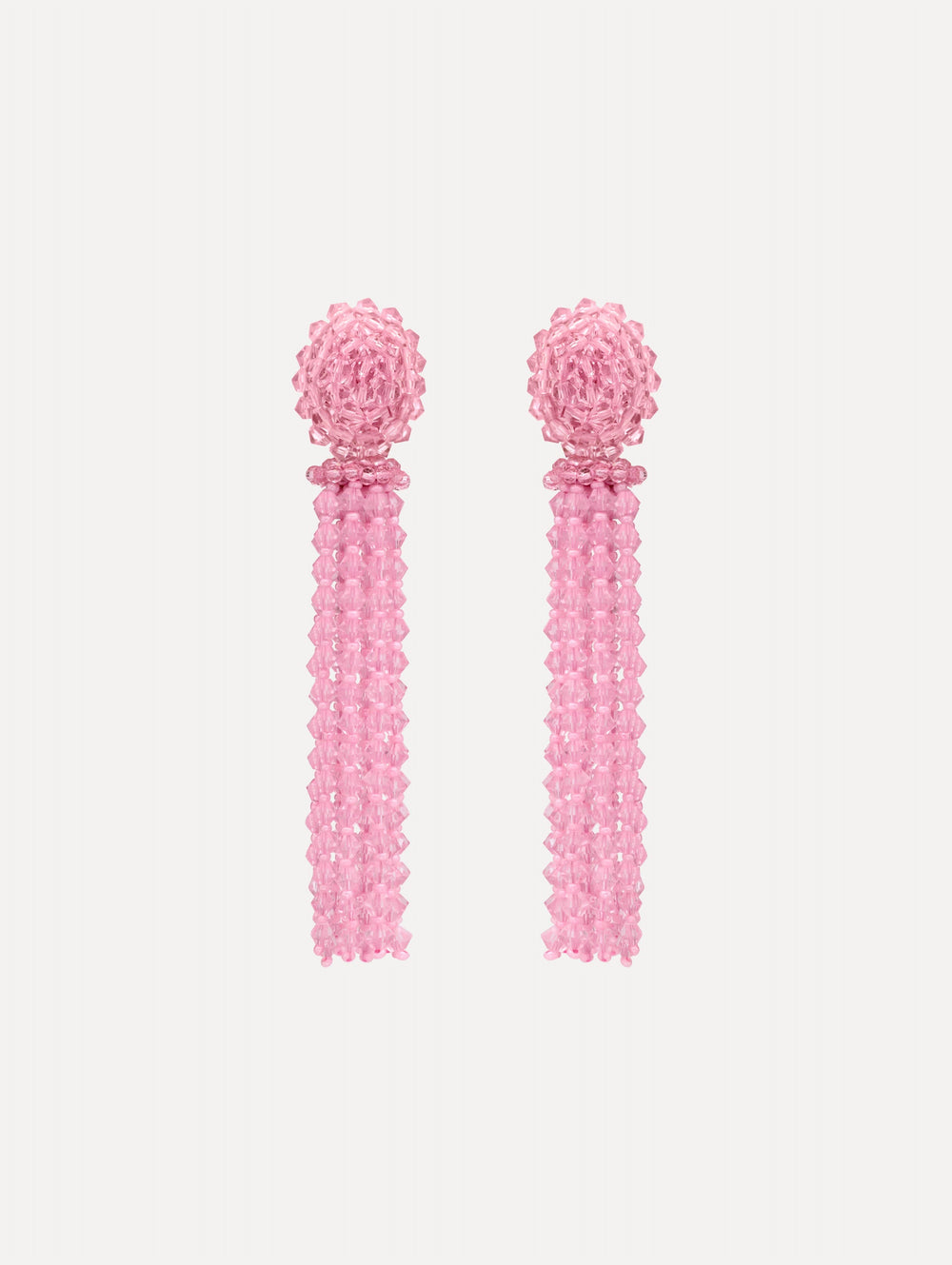 Oscar de la Renta Tassel Clip-On Earrings