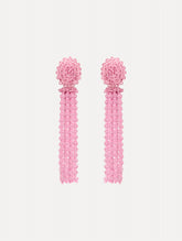 Oscar de la Renta Tassel Clip-On Earrings