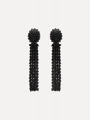 Oscar de la Renta Tassel Clip-On Earrings