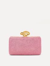 Oscar de la Renta Crystal Pavé Knot Minaudière
