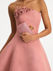 Oscar de la Renta Crystal Pavé Knot Minaudière