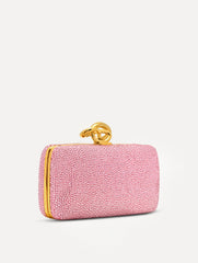 Oscar de la Renta Crystal Pavé Knot Minaudière