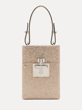 Oscar de la Renta Crystal Pavé Alibi Top Handle Bag